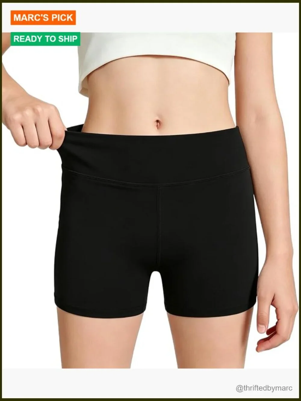 Girls High Waisted Bike Shorts for Volleyball Yoga Dance Gymnastics Activewear